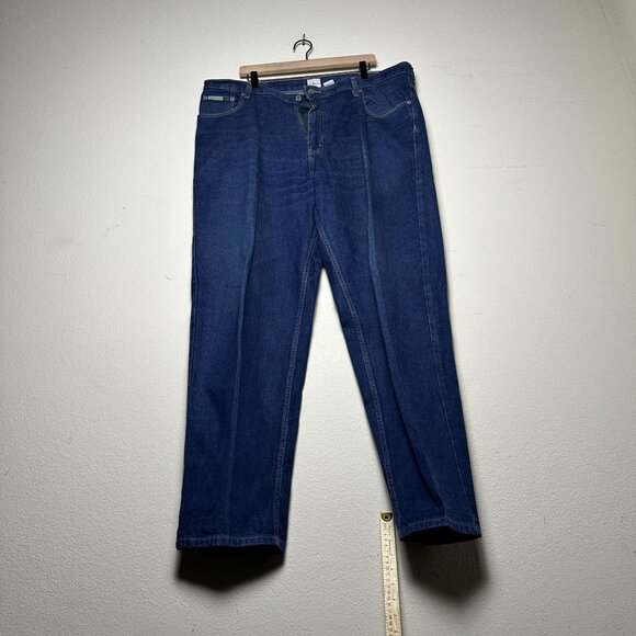 VTG Calvin Klein Jeans Denim Pants Men 40 Blue Straight Fit Western Casual 90s - Picture 1 of 16